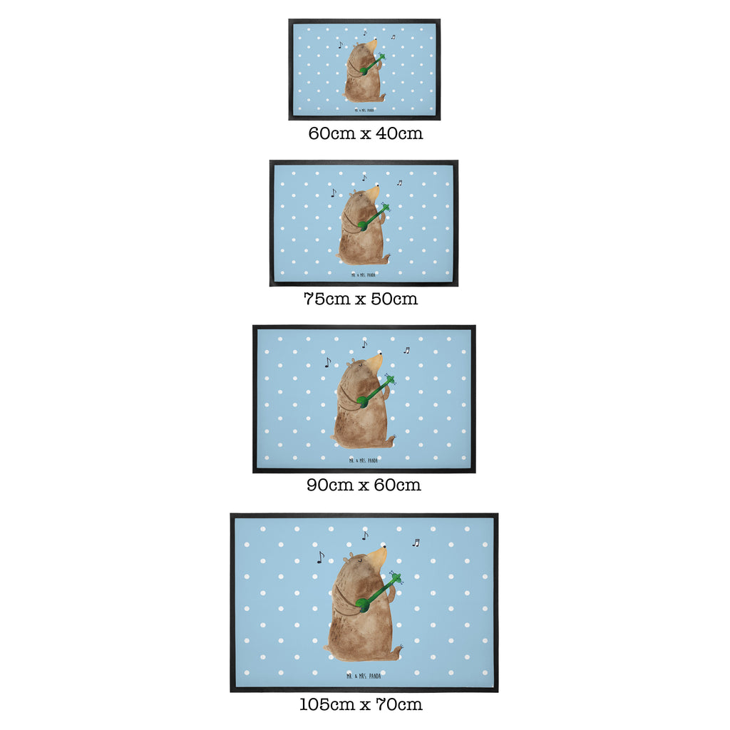 Fußmatte Bär Lied Bär, Bärchen, Bear, Liebeslied, Lied, Song, Valentinstag, Valentine, Geschenk, Partner, Liebe, Freundin, Frau, Herz, Spruch Türvorleger, Schmutzmatte, Fußabtreter, Matte, Schmutzfänger, Fußabstreifer, Schmutzfangmatte, Türmatte, Motivfußmatte,  Haustürmatte, Vorleger  Bär, Teddy, Teddybär