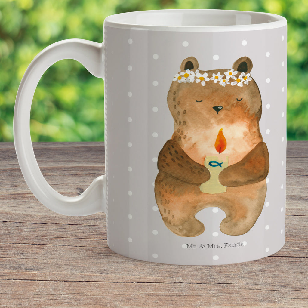 Kindertasse Kommunion-Bär Kunststoff Tasse, Kindergarten, Tasse, Trinkbecher, Camping Becher, Kaffeetasse, Kunststoffbecher, Kindergartenbecher, Outdoorgeschirr, Kunststoffgeschirr, Reisebecher, Reisetasse, Kinderbecher, Bär, Teddy, Teddybär, Kommunion, Gottes Segen, Taufkerze, katholisch