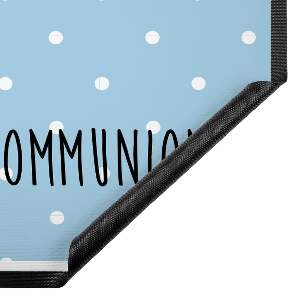 Fußmatte Kommunion-Bär Kommunion, Gottes Segen, Taufkerze, katholisch Türvorleger, Schmutzmatte, Fußabtreter, Matte, Schmutzfänger, Fußabstreifer, Schmutzfangmatte, Türmatte, Motivfußmatte,  Haustürmatte, Vorleger  Bär, Teddy, Teddybär