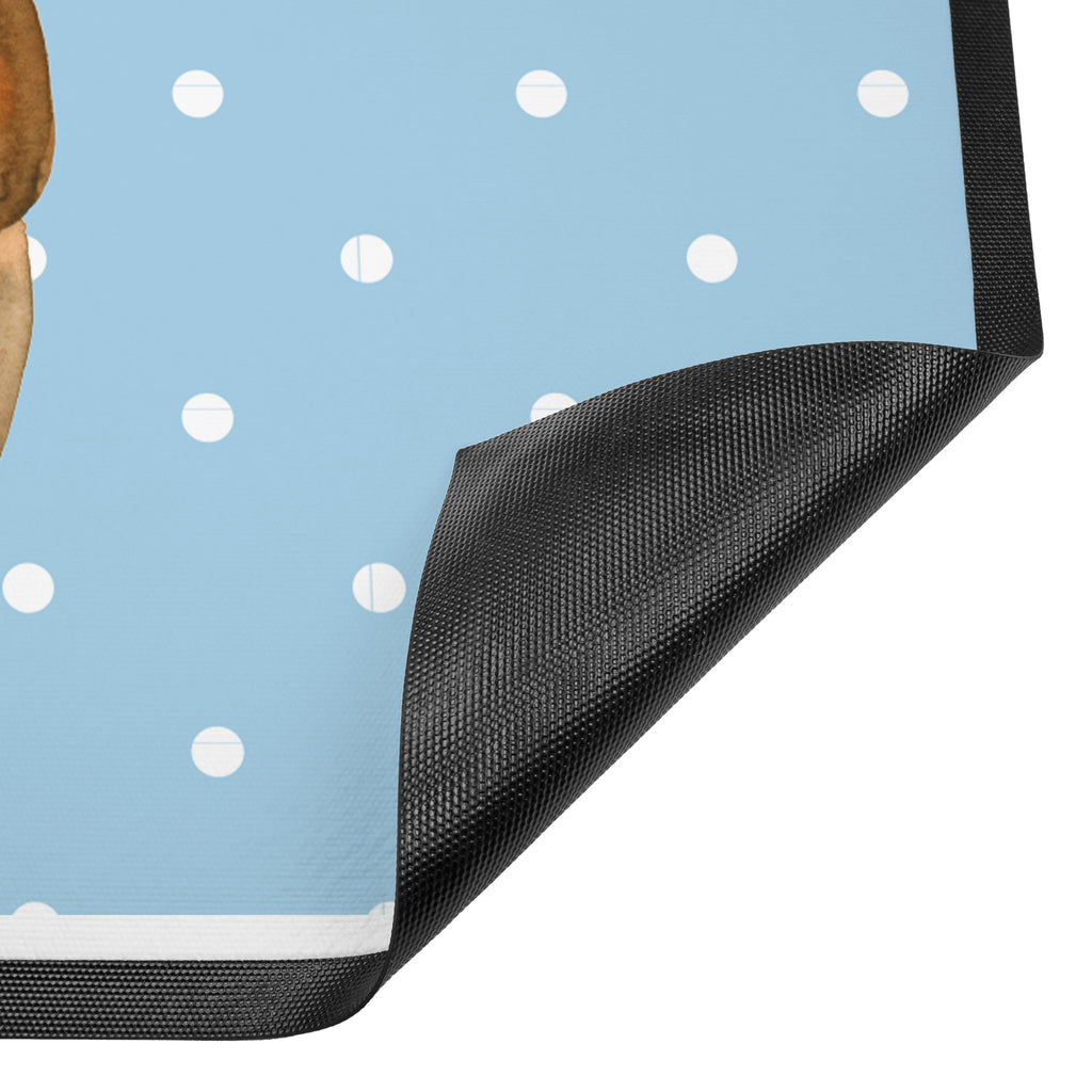 Fußmatte Kommunion-Bär Kommunion, Gottes Segen, Taufkerze, katholisch Türvorleger, Schmutzmatte, Fußabtreter, Matte, Schmutzfänger, Fußabstreifer, Schmutzfangmatte, Türmatte, Motivfußmatte,  Haustürmatte, Vorleger  Bär, Teddy, Teddybär