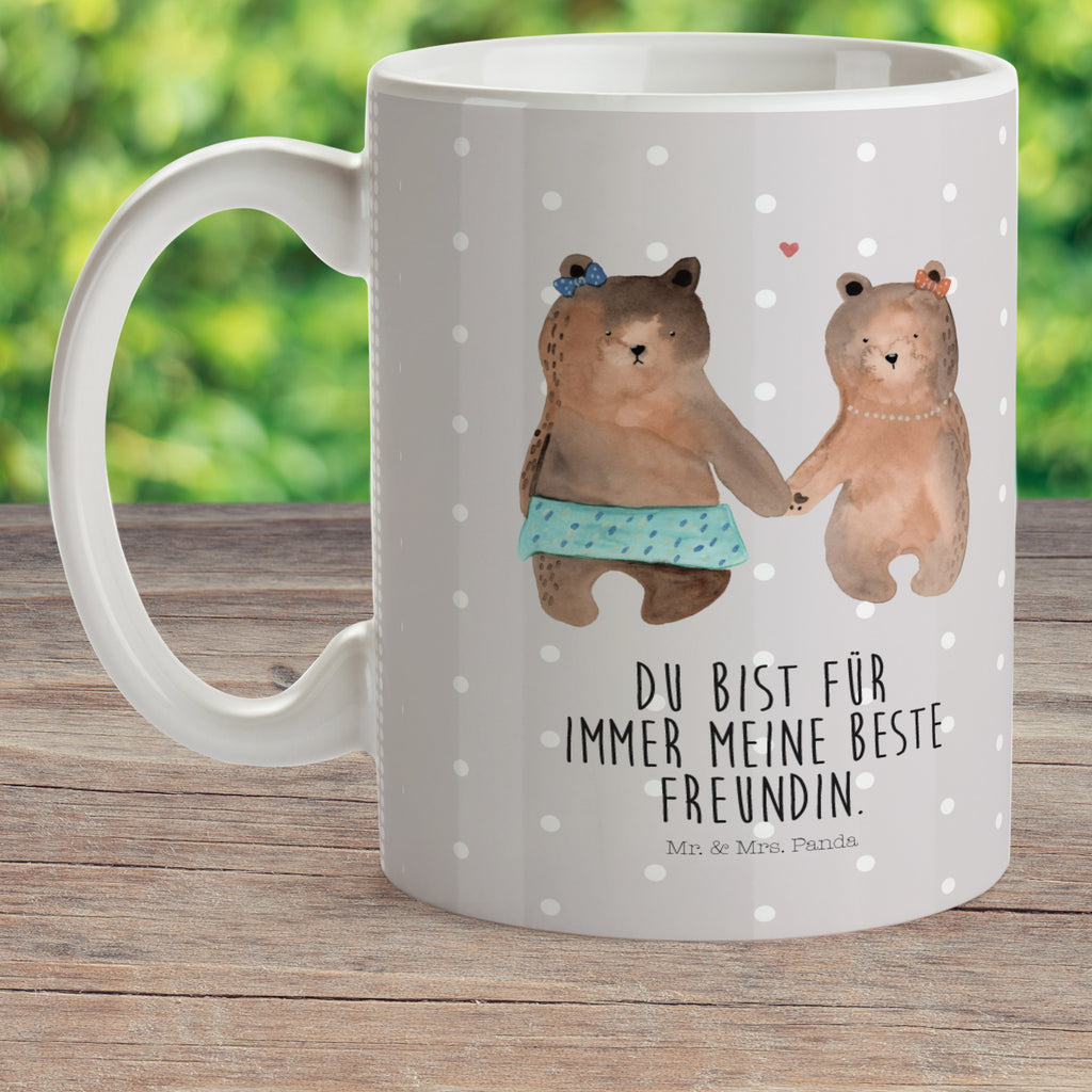 Kindertasse Bär Freundin Kunststoff Tasse, Kindergarten, Tasse, Trinkbecher, Camping Becher, Kaffeetasse, Kunststoffbecher, Kindergartenbecher, Outdoorgeschirr, Kunststoffgeschirr, Reisebecher, Reisetasse, Kinderbecher, Bär, Teddy, Teddybär, Bär Freundin Beste Freund Liebe Liebesbeweis Verliebt Kumpel Kumpeliene