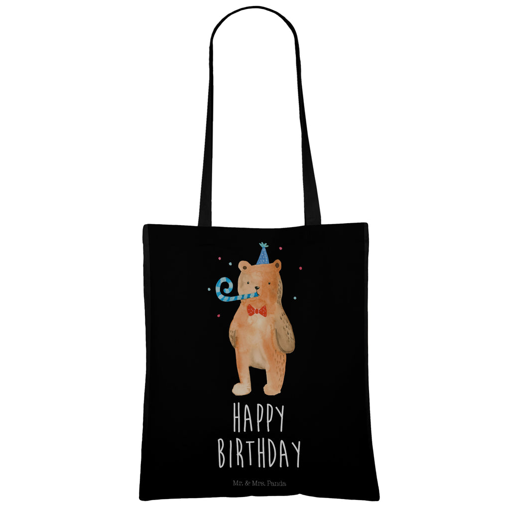 Tragetasche Birthday Bär Beuteltasche, Beutel, Einkaufstasche, Jutebeutel, Stoffbeutel, Bär, Teddy, Teddybär, Happy Birthday, Alles Gute, Glückwunsch, Geburtstag