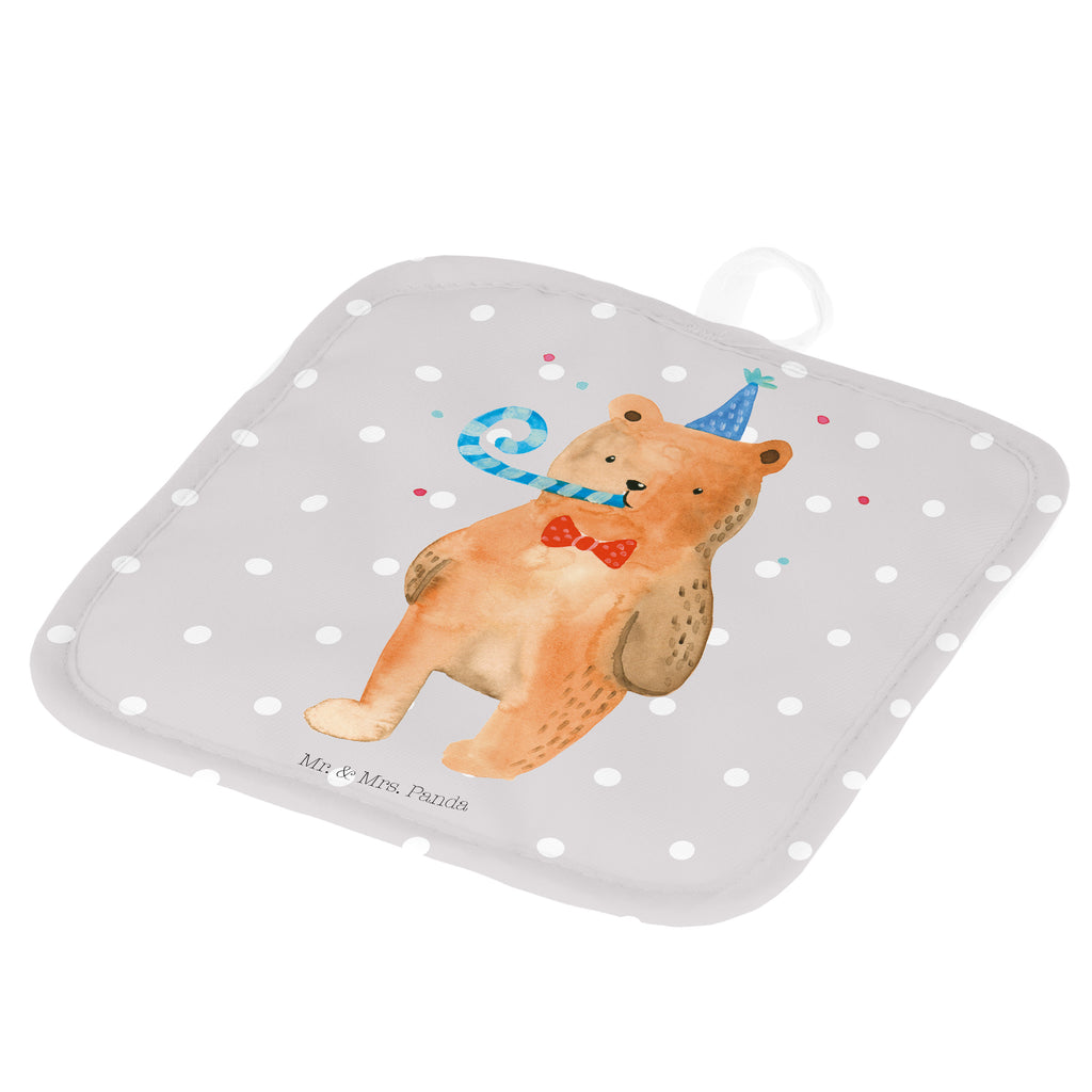 2er Set Topflappen  Birthday Bär Topflappen, Topfuntersetzer, Ofenhandschuh, Topflappen Set, Topflappen lustig, Topflappen mit Spruch, Bär, Teddy, Teddybär, Happy Birthday, Alles Gute, Glückwunsch, Geburtstag