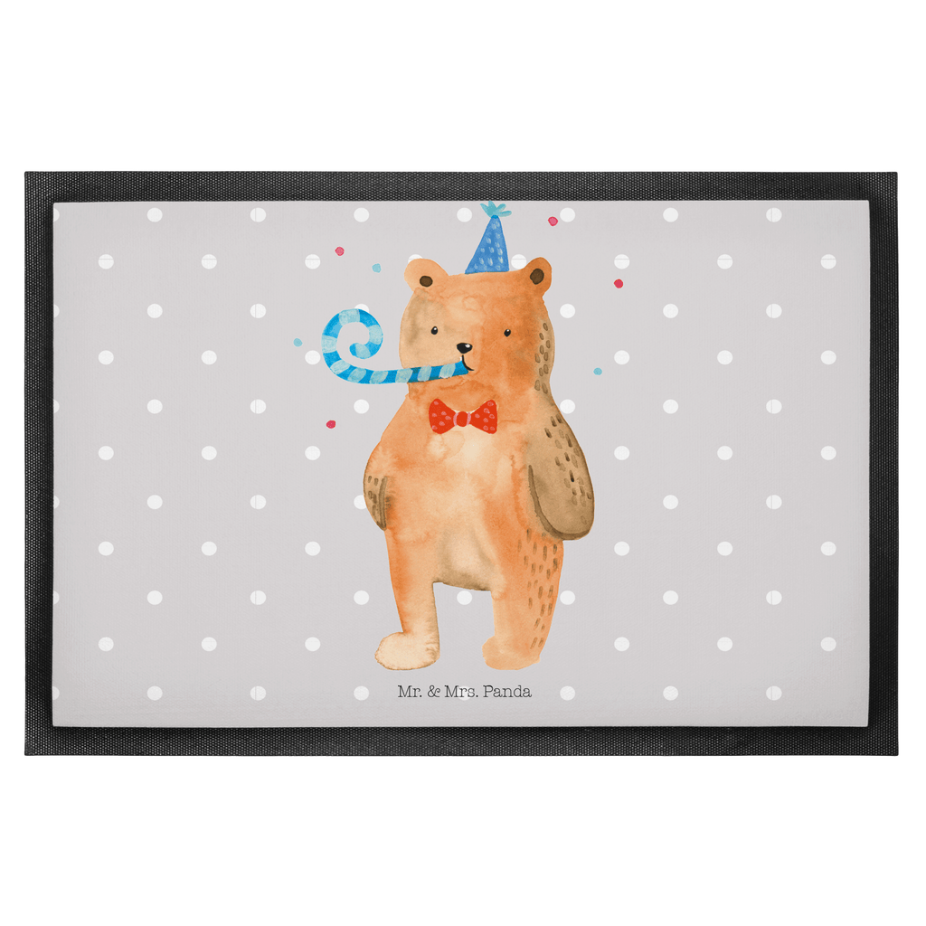 Fußmatte Birthday Bär Happy Birthday, Alles Gute, Glückwunsch, Geburtstag,  Türvorleger, Schmutzmatte, Fußabtreter, Matte, Schmutzfänger, Fußabstreifer, Schmutzfangmatte, Türmatte, Motivfußmatte,  Haustürmatte, Vorleger  Bär, Teddy, Teddybär