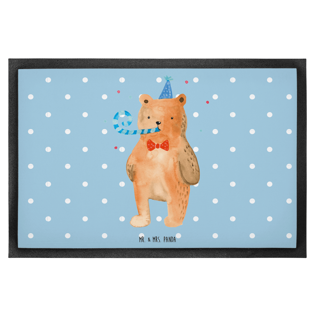 Fußmatte Birthday Bär Happy Birthday, Alles Gute, Glückwunsch, Geburtstag,  Türvorleger, Schmutzmatte, Fußabtreter, Matte, Schmutzfänger, Fußabstreifer, Schmutzfangmatte, Türmatte, Motivfußmatte,  Haustürmatte, Vorleger  Bär, Teddy, Teddybär