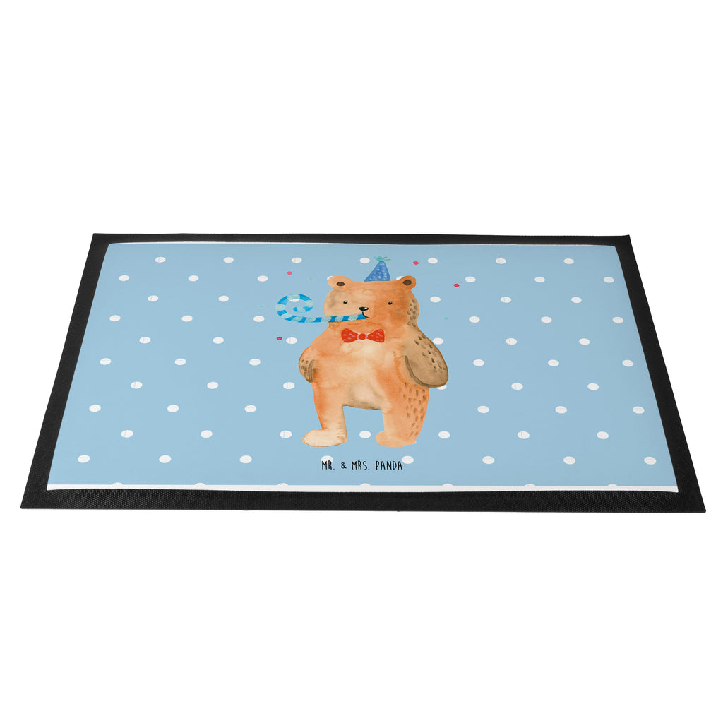 Fußmatte Birthday Bär Happy Birthday, Alles Gute, Glückwunsch, Geburtstag,  Türvorleger, Schmutzmatte, Fußabtreter, Matte, Schmutzfänger, Fußabstreifer, Schmutzfangmatte, Türmatte, Motivfußmatte,  Haustürmatte, Vorleger  Bär, Teddy, Teddybär