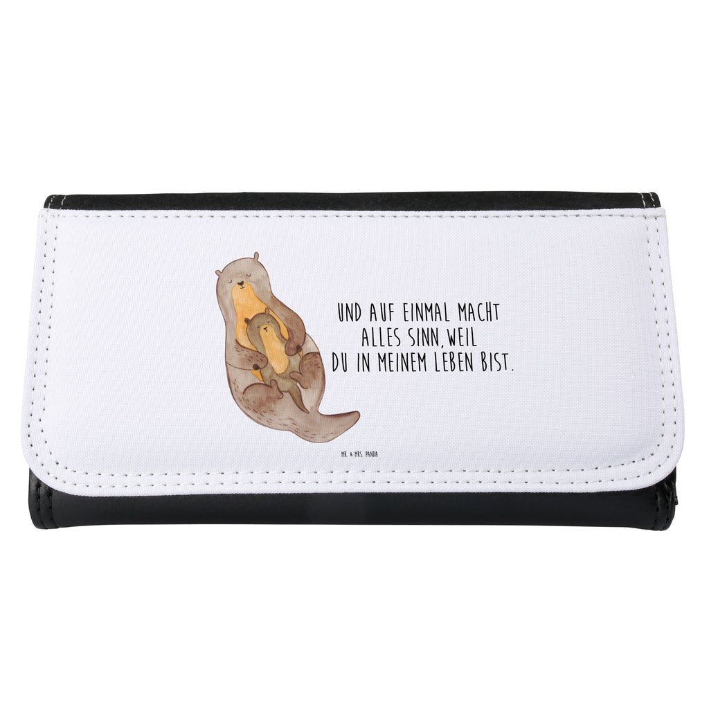 Damen Portemonnaie Otter mit Kind Portemonnaie, Portemonee, Geldbörse, Damen, Groß, XXL, Geldbeutel, Portemonnaies, Otter, Fischotter, Seeotter, Otter Seeotter See Otter