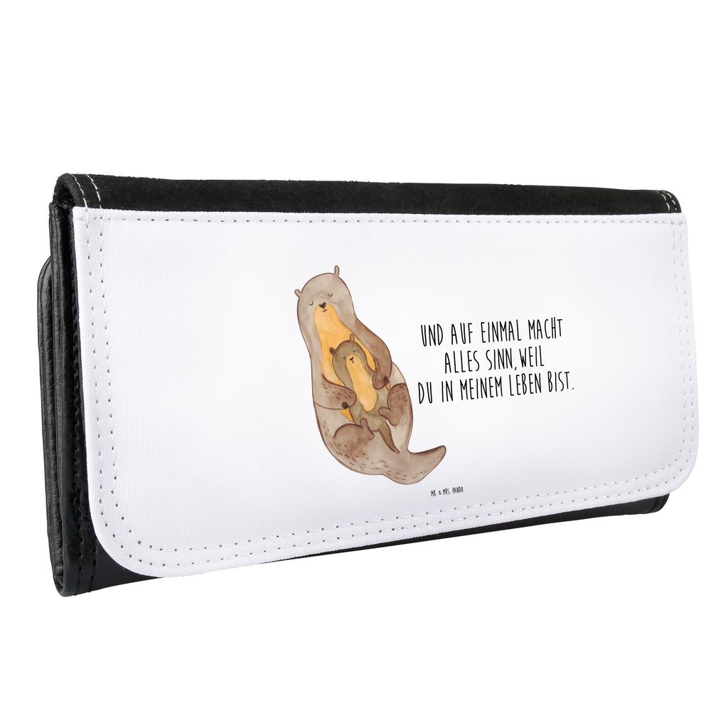 Damen Portemonnaie Otter mit Kind Portemonnaie, Portemonee, Geldbörse, Damen, Groß, XXL, Geldbeutel, Portemonnaies, Otter, Fischotter, Seeotter, Otter Seeotter See Otter