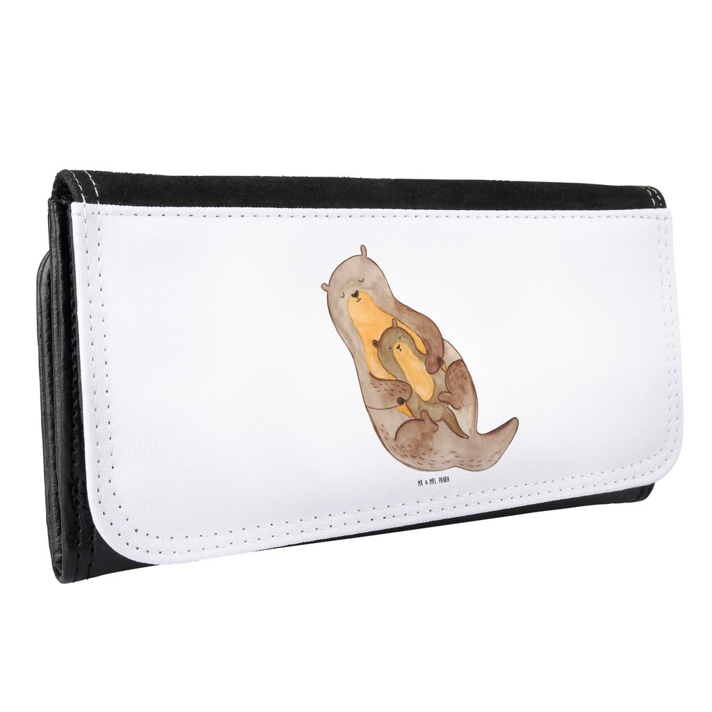 Damen Portemonnaie Otter mit Kind Portemonnaie, Portemonee, Geldbörse, Damen, Groß, XXL, Geldbeutel, Portemonnaies, Otter, Fischotter, Seeotter, Otter Seeotter See Otter