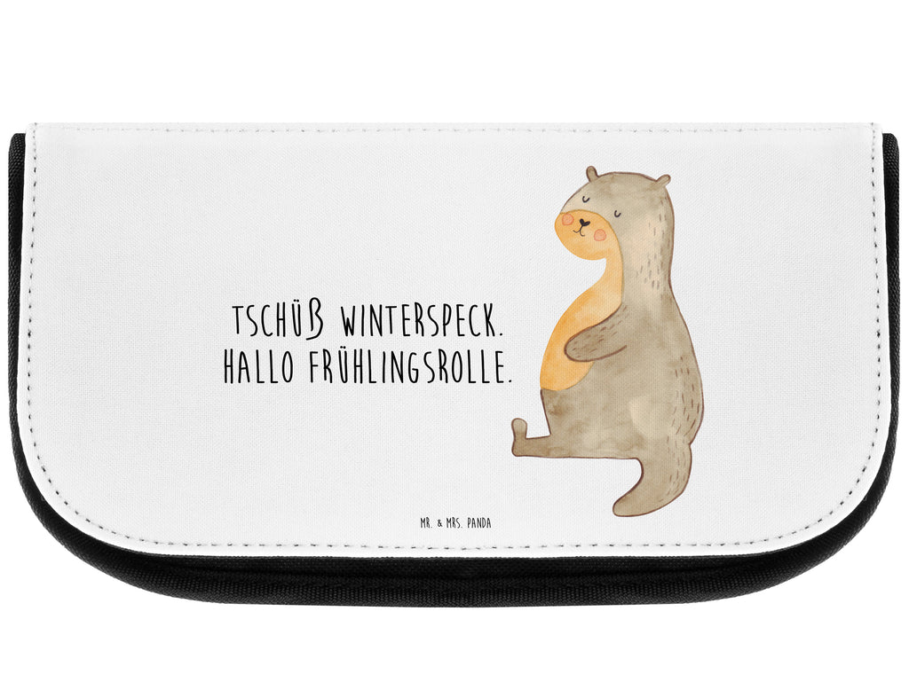 Kosmetiktasche Otter Bauch Kosmetikbeutel, Kulturtasche, Kulturbeutel, Schminktasche, Make-Up Tasche, Otter, Fischotter, Seeotter, Otter Seeotter See Otter
