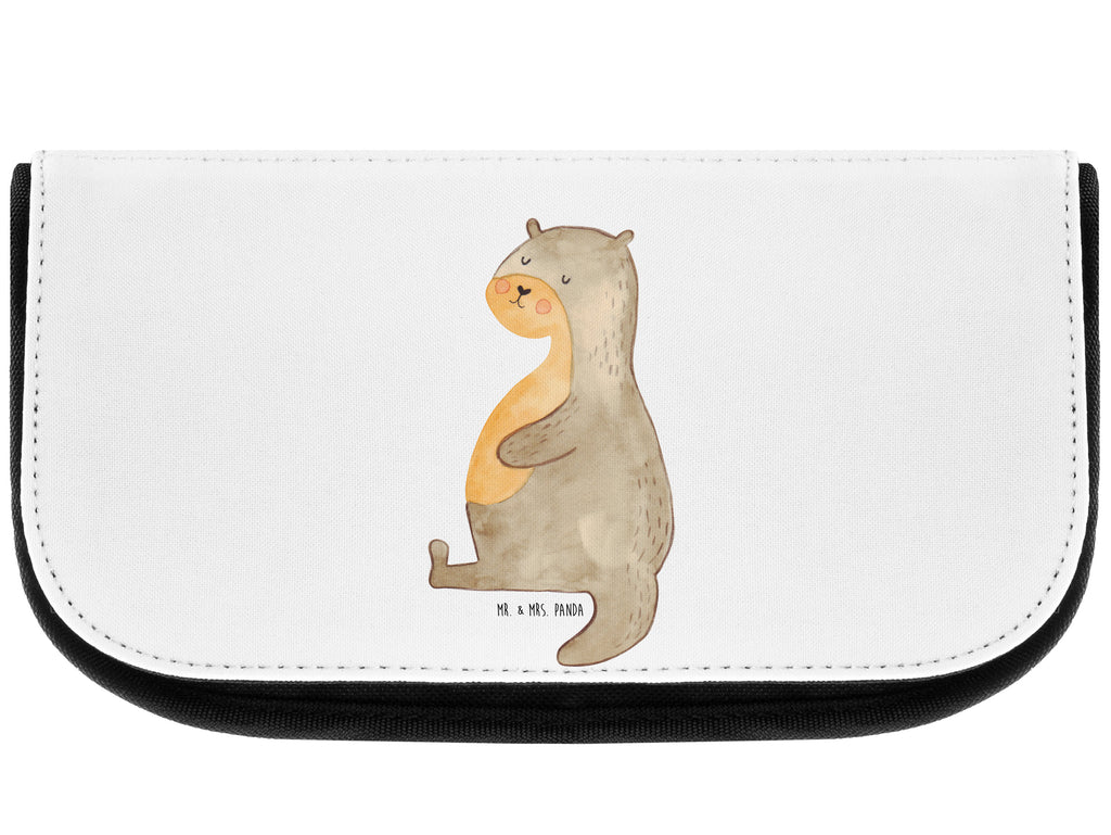 Kosmetiktasche Otter Bauch Kosmetikbeutel, Kulturtasche, Kulturbeutel, Schminktasche, Make-Up Tasche, Otter, Fischotter, Seeotter, Otter Seeotter See Otter