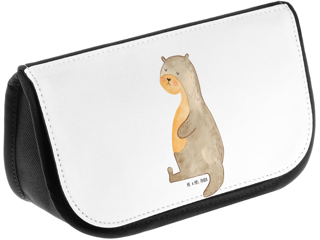 Kosmetiktasche Otter Bauch Kosmetikbeutel, Kulturtasche, Kulturbeutel, Schminktasche, Make-Up Tasche, Otter, Fischotter, Seeotter, Otter Seeotter See Otter