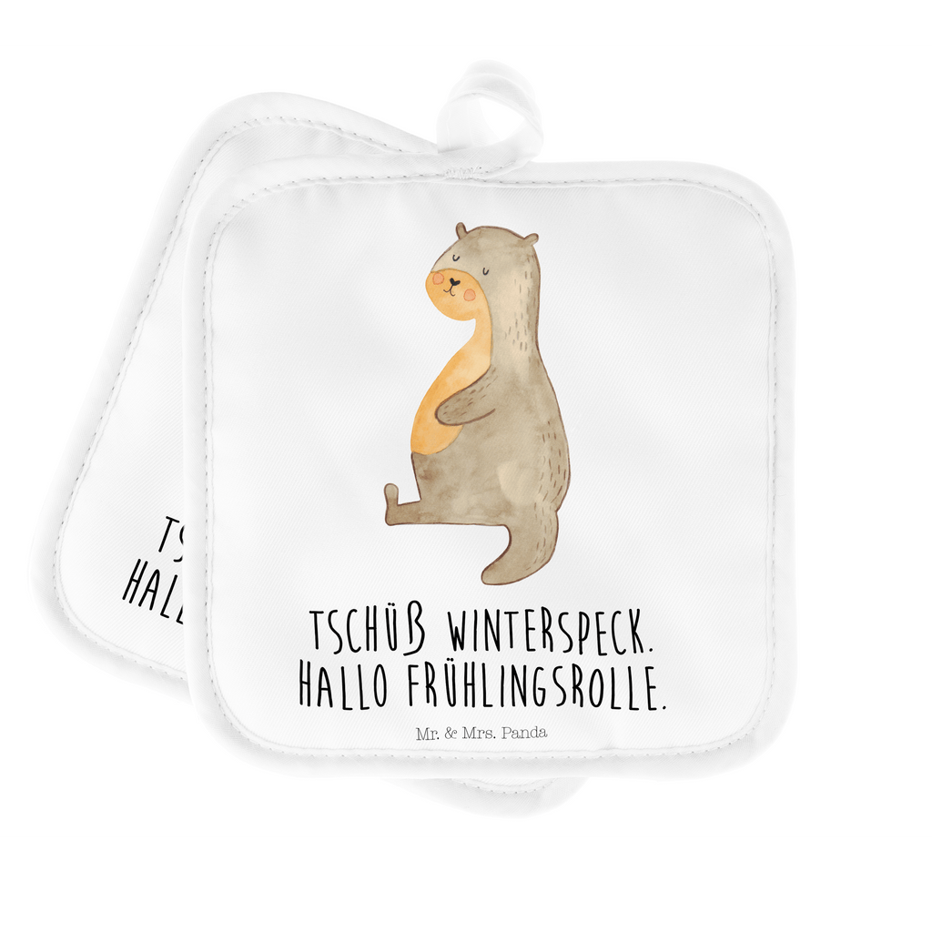 2er Set Topflappen  Otter Bauch Topflappen, Topfuntersetzer, Ofenhandschuh, Topflappen Set, Topflappen lustig, Topflappen mit Spruch, Otter, Fischotter, Seeotter, Otter Seeotter See Otter