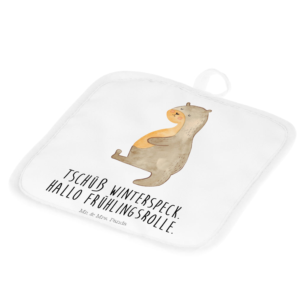 2er Set Topflappen  Otter Bauch Topflappen, Topfuntersetzer, Ofenhandschuh, Topflappen Set, Topflappen lustig, Topflappen mit Spruch, Otter, Fischotter, Seeotter, Otter Seeotter See Otter