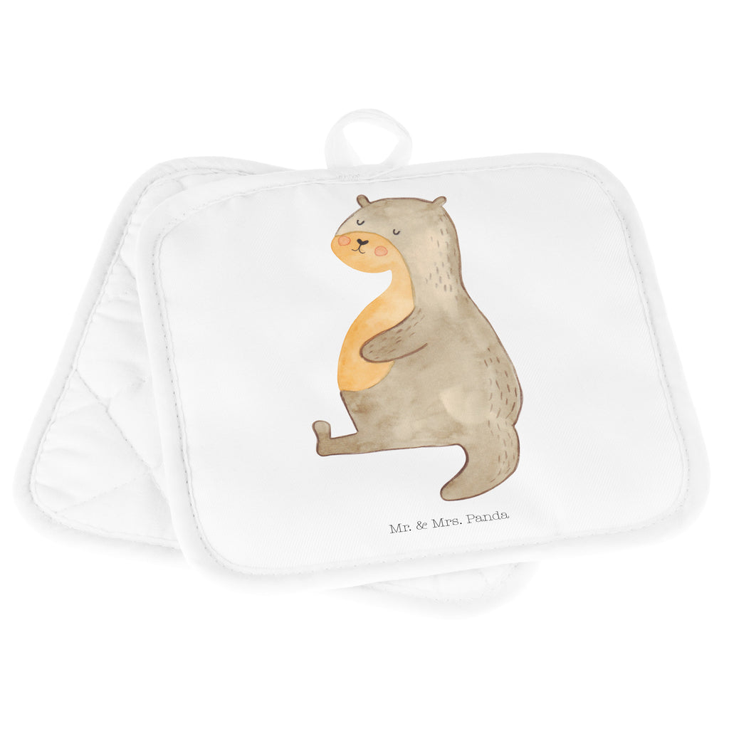 2er Set Topflappen  Otter Bauch Topflappen, Topfuntersetzer, Ofenhandschuh, Topflappen Set, Topflappen lustig, Topflappen mit Spruch, Otter, Fischotter, Seeotter, Otter Seeotter See Otter