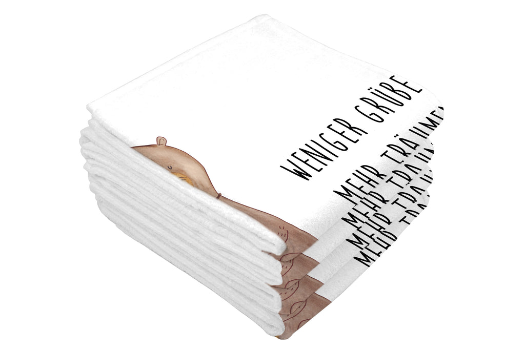 Gäste Handtuch Otter mit Muschelmedaillon Gästetuch, Reisehandtuch, Sport Handtuch, Frottier, Kinder Handtuch, Otter, Fischotter, Seeotter, Otterliebe, grübeln, träumen, Motivation, Tagträumen, Büro