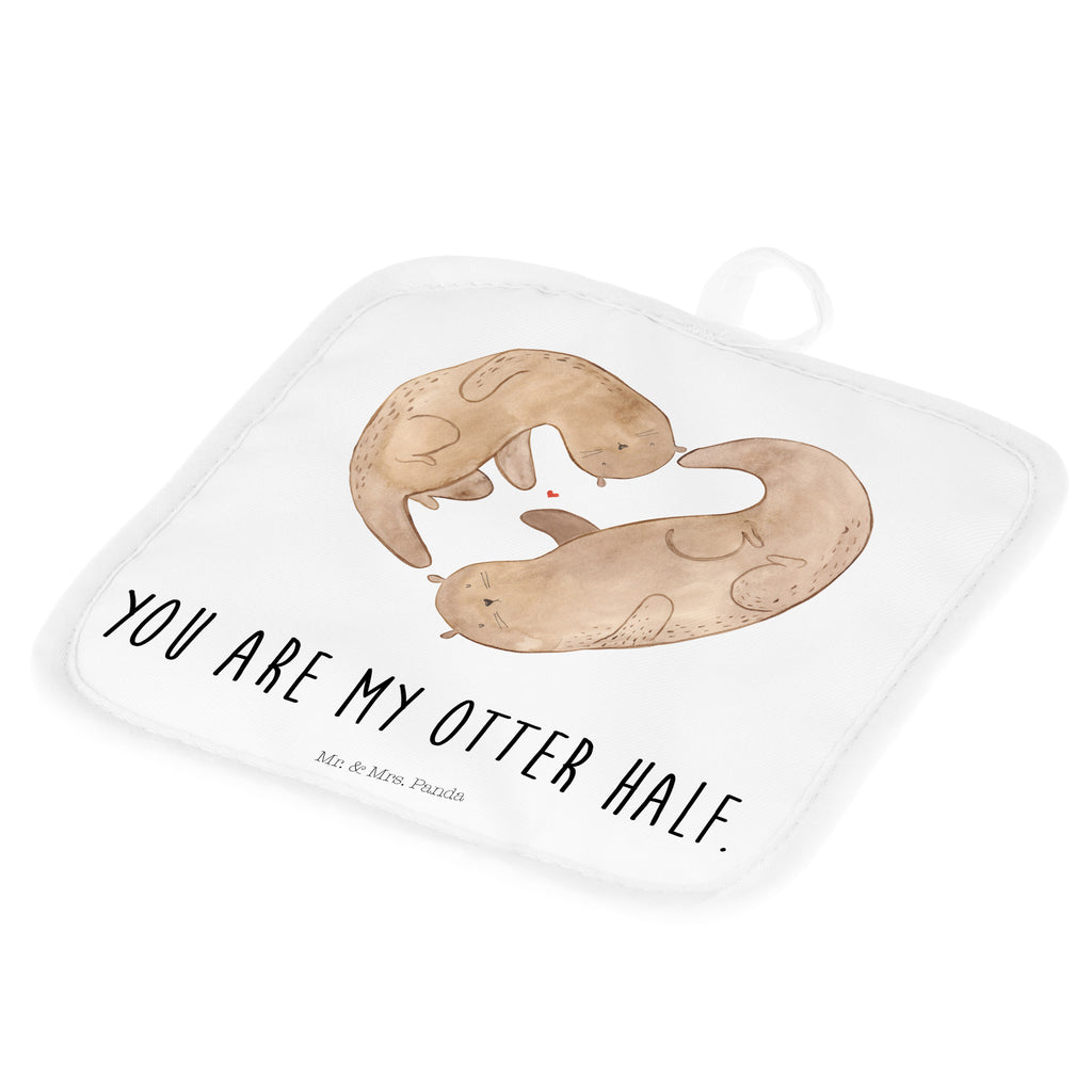 2er Set Topflappen  Otter Herz Topflappen, Topfuntersetzer, Ofenhandschuh, Topflappen Set, Topflappen lustig, Topflappen mit Spruch, Otter, Fischotter, Seeotter, Liebe, Herz, Liebesbeweis, Liebesgeschenk, Bessere Hälfte, Love you, Jahrestag, Hochzeitstag, Verlobung, gemeinsames Leben