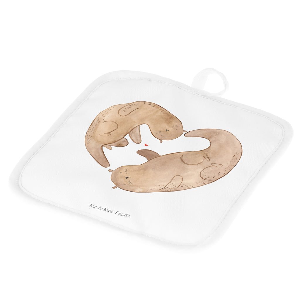 2er Set Topflappen  Otter Herz Topflappen, Topfuntersetzer, Ofenhandschuh, Topflappen Set, Topflappen lustig, Topflappen mit Spruch, Otter, Fischotter, Seeotter, Liebe, Herz, Liebesbeweis, Liebesgeschenk, Bessere Hälfte, Love you, Jahrestag, Hochzeitstag, Verlobung, gemeinsames Leben