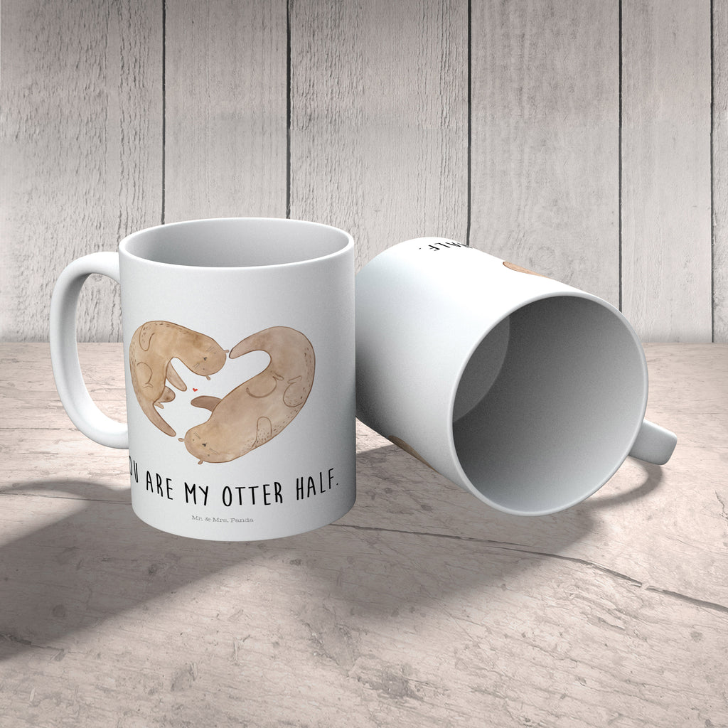 Kindertasse Otter Herz Kunststoff Tasse, Kindergarten, Tasse, Trinkbecher, Camping Becher, Kaffeetasse, Kunststoffbecher, Kindergartenbecher, Outdoorgeschirr, Kunststoffgeschirr, Reisebecher, Reisetasse, Kinderbecher, Otter, Fischotter, Seeotter, Liebe, Herz, Liebesbeweis, Liebesgeschenk, Bessere Hälfte, Love you, Jahrestag, Hochzeitstag, Verlobung, gemeinsames Leben