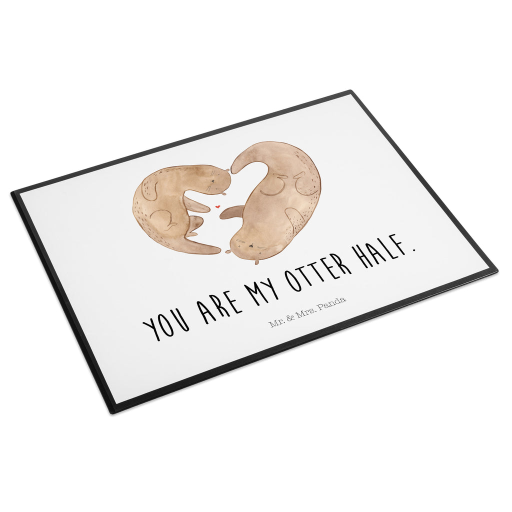 Schreibtischunterlage Otter Herz Schreibunterlage, Schreibtischauflage, Bürobedarf, Büroartikel, Schreibwaren, Schreibtisch Unterlagen, Schreibtischunterlage Groß, Otter, Fischotter, Seeotter, Liebe, Herz, Liebesbeweis, Liebesgeschenk, Bessere Hälfte, Love you, Jahrestag, Hochzeitstag, Verlobung, gemeinsames Leben