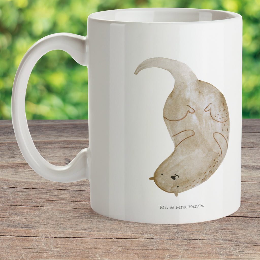 Kindertasse Otter kopfüber Kunststoff Tasse, Kindergarten, Tasse, Trinkbecher, Camping Becher, Kaffeetasse, Kunststoffbecher, Kindergartenbecher, Outdoorgeschirr, Kunststoffgeschirr, Reisebecher, Reisetasse, Kinderbecher, Otter, Fischotter, Seeotter, Otter Seeotter See Otter