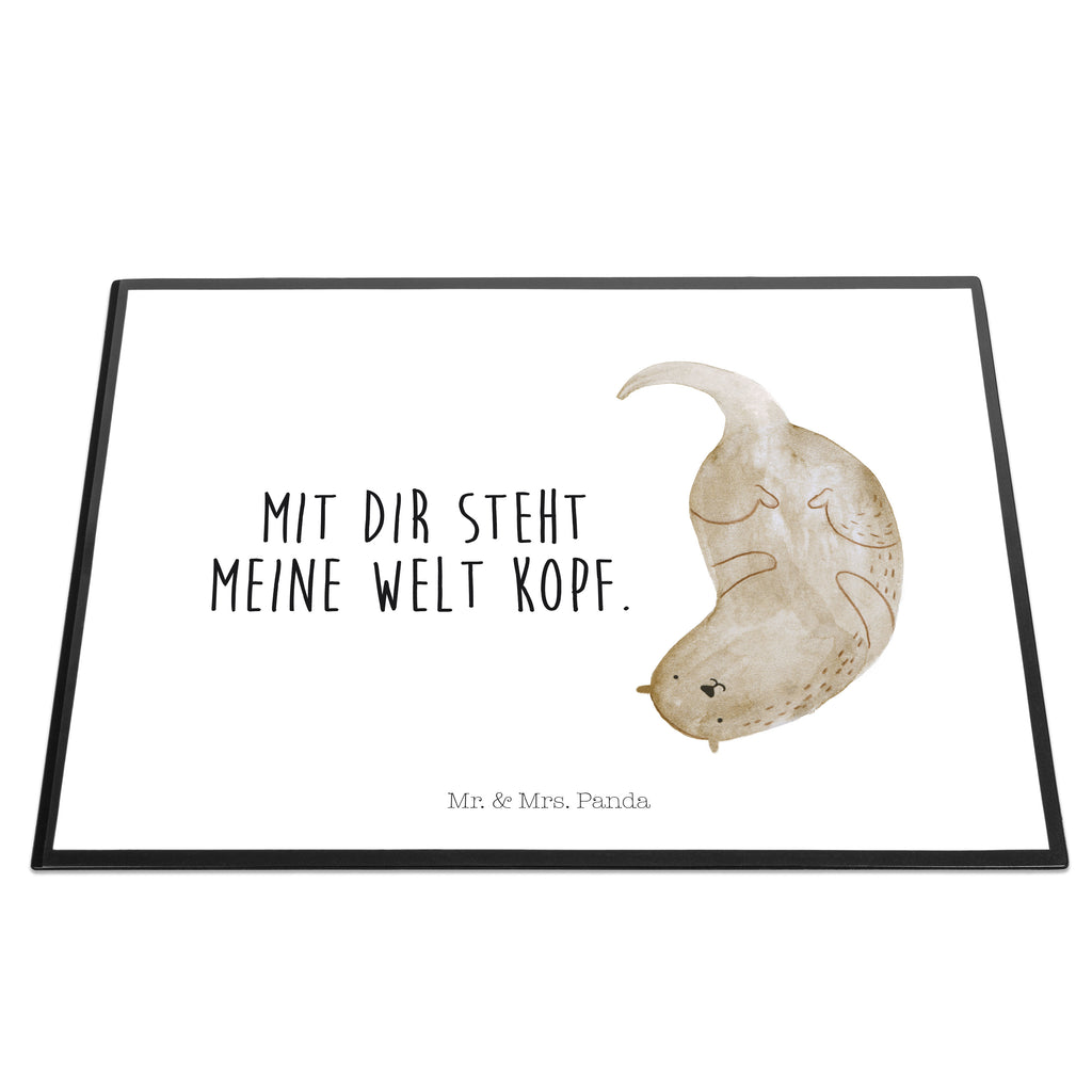 Schreibtischunterlage Otter kopfüber Schreibunterlage, Schreibtischauflage, Bürobedarf, Büroartikel, Schreibwaren, Schreibtisch Unterlagen, Schreibtischunterlage Groß, Otter, Fischotter, Seeotter, Otter Seeotter See Otter