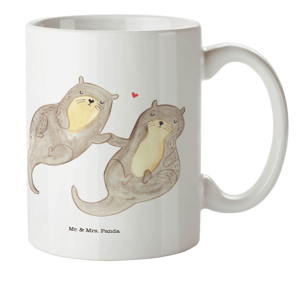Kindertasse Otter händchenhaltend Kunststoff Tasse, Kindergarten, Tasse, Trinkbecher, Camping Becher, Kaffeetasse, Kunststoffbecher, Kindergartenbecher, Outdoorgeschirr, Kunststoffgeschirr, Reisebecher, Reisetasse, Kinderbecher, Otter, Fischotter, Seeotter, Otter Seeotter See Otter