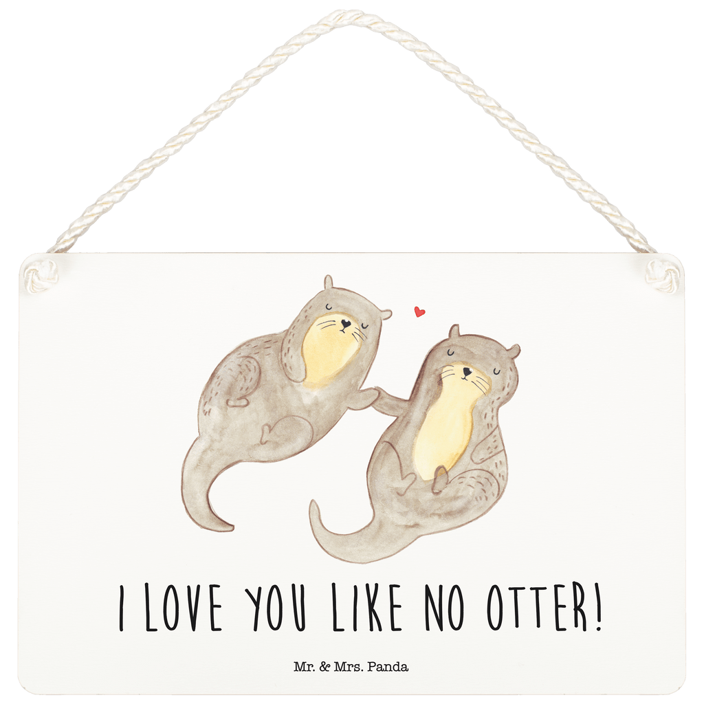 Deko Schild Otter händchenhaltend Dekoschild, Deko Schild, Schild, Tür Schild, Türschild, Holzschild, Wandschild, Wanddeko, Otter, Fischotter, Seeotter, Otter Seeotter See Otter