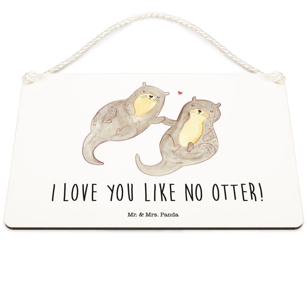 Deko Schild Otter händchenhaltend Dekoschild, Deko Schild, Schild, Tür Schild, Türschild, Holzschild, Wandschild, Wanddeko, Otter, Fischotter, Seeotter, Otter Seeotter See Otter