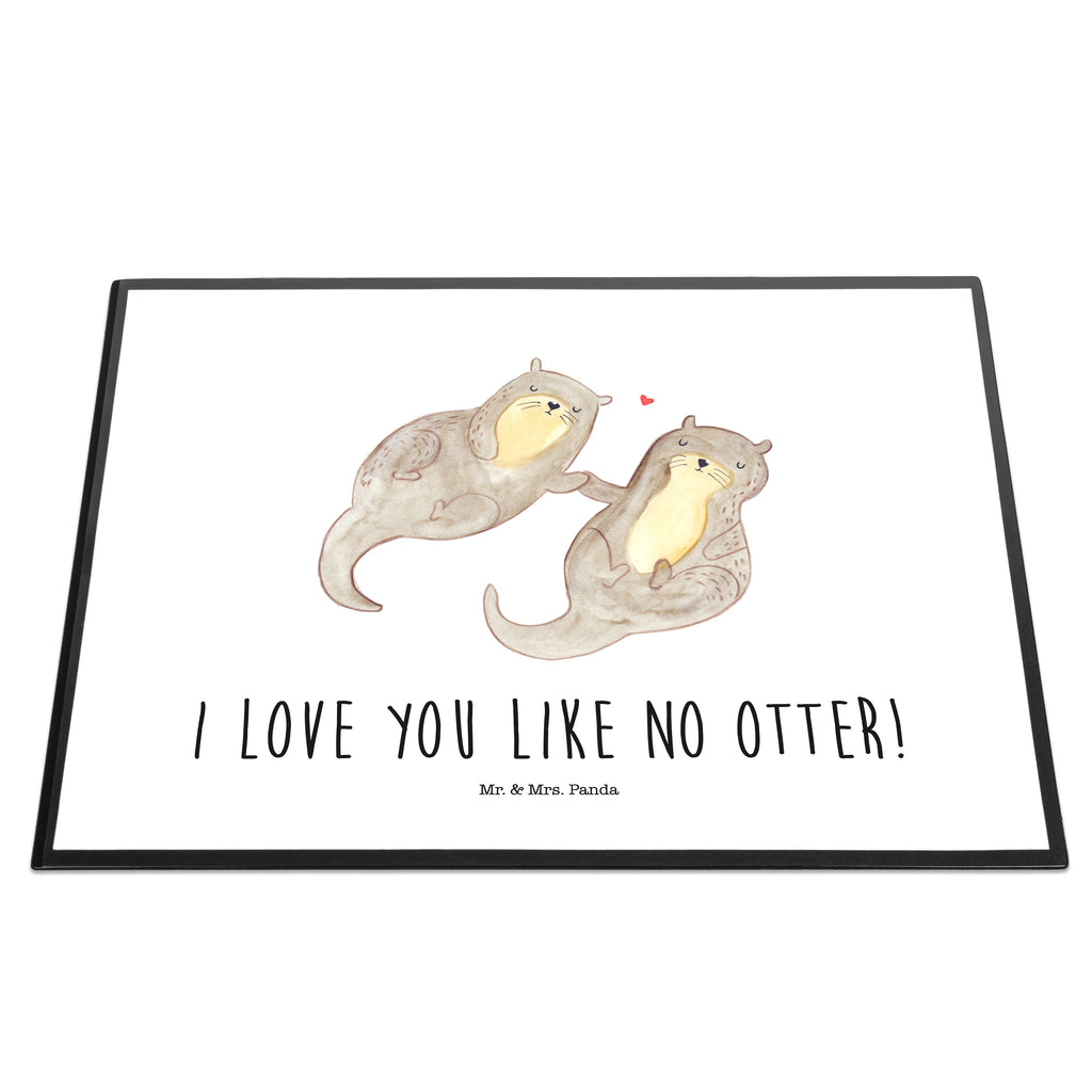 Schreibtischunterlage Otter händchenhaltend Schreibunterlage, Schreibtischauflage, Bürobedarf, Büroartikel, Schreibwaren, Schreibtisch Unterlagen, Schreibtischunterlage Groß, Otter, Fischotter, Seeotter, Otter Seeotter See Otter