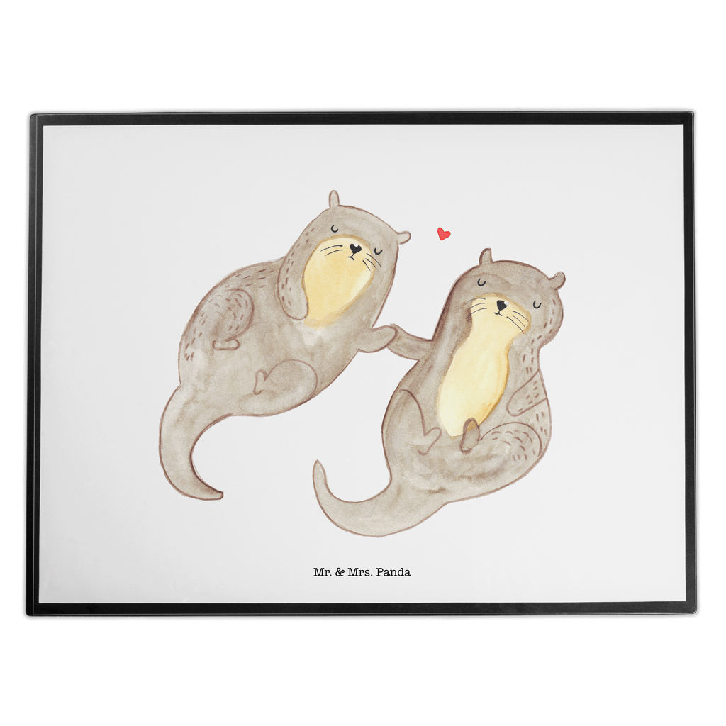 Schreibtischunterlage Otter händchenhaltend Schreibunterlage, Schreibtischauflage, Bürobedarf, Büroartikel, Schreibwaren, Schreibtisch Unterlagen, Schreibtischunterlage Groß, Otter, Fischotter, Seeotter, Otter Seeotter See Otter