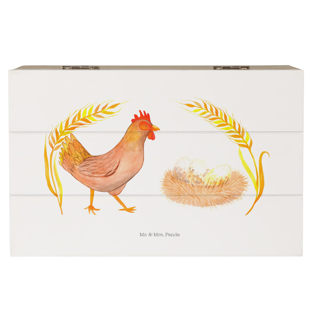 Holzkiste Huhn stolz Holzkiste, Kiste, Schatzkiste, Truhe, Schatulle, XXL, Erinnerungsbox, Erinnerungskiste, Dekokiste, Aufbewahrungsbox, Bauernhof, Hoftiere, Landwirt, Landwirtin, Hahn, Henne, Hühner, Eier, Hof, Landleben, Motivation, Geburt, Magie, Spruch, Schwangerschaft