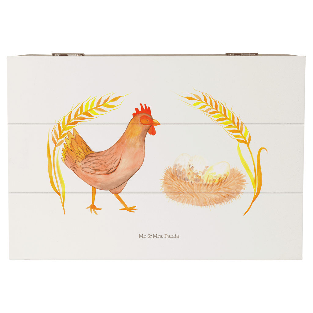 Holzkiste Huhn stolz Holzkiste, Kiste, Schatzkiste, Truhe, Schatulle, XXL, Erinnerungsbox, Erinnerungskiste, Dekokiste, Aufbewahrungsbox, Bauernhof, Hoftiere, Landwirt, Landwirtin, Hahn, Henne, Hühner, Eier, Hof, Landleben, Motivation, Geburt, Magie, Spruch, Schwangerschaft