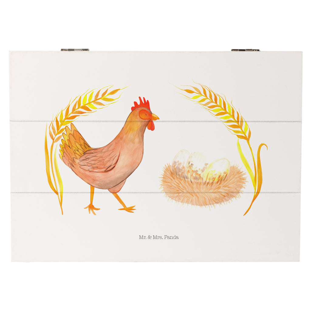 Holzkiste Huhn stolz Holzkiste, Kiste, Schatzkiste, Truhe, Schatulle, XXL, Erinnerungsbox, Erinnerungskiste, Dekokiste, Aufbewahrungsbox, Bauernhof, Hoftiere, Landwirt, Landwirtin, Hahn, Henne, Hühner, Eier, Hof, Landleben, Motivation, Geburt, Magie, Spruch, Schwangerschaft