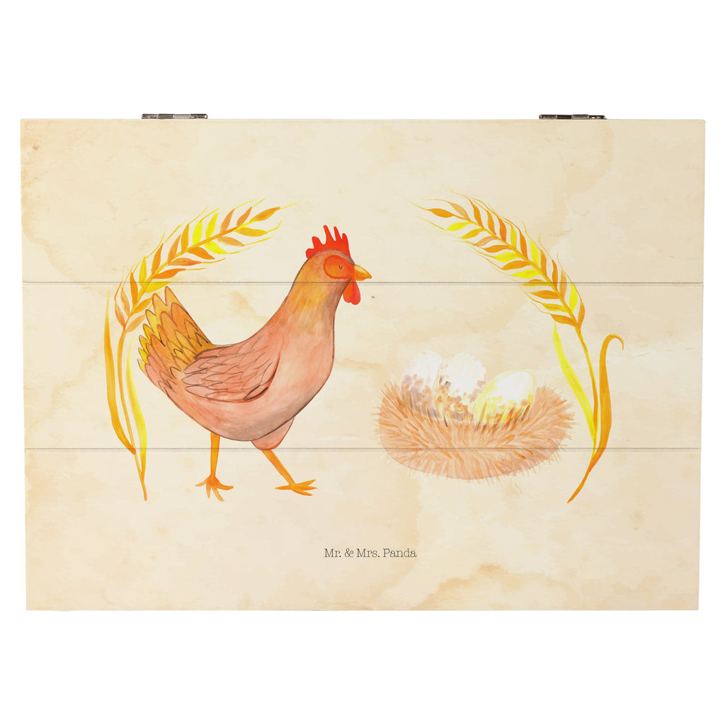 Holzkiste Huhn stolz Holzkiste, Kiste, Schatzkiste, Truhe, Schatulle, XXL, Erinnerungsbox, Erinnerungskiste, Dekokiste, Aufbewahrungsbox, Bauernhof, Hoftiere, Landwirt, Landwirtin, Hahn, Henne, Hühner, Eier, Hof, Landleben, Motivation, Geburt, Magie, Spruch, Schwangerschaft