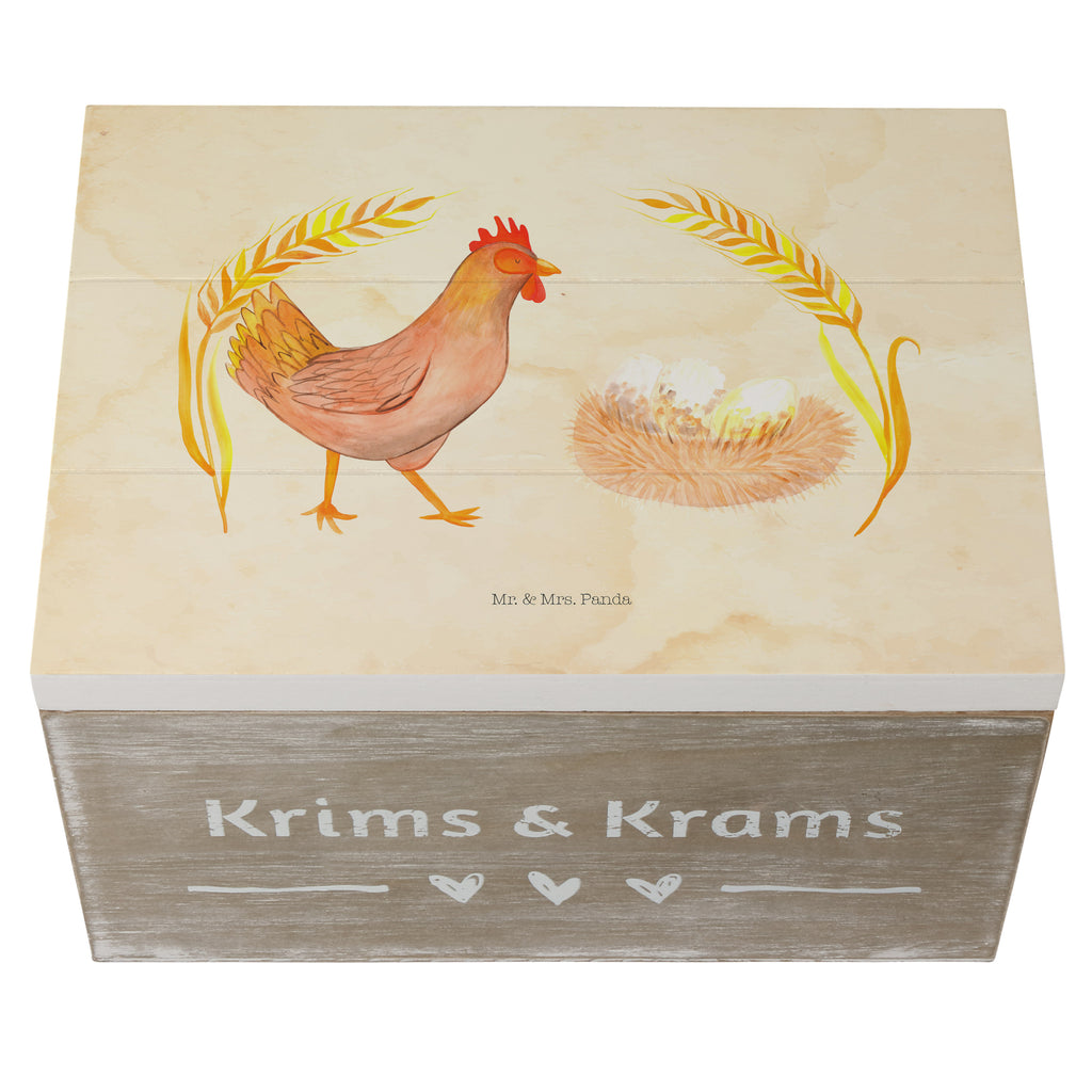 Holzkiste Huhn stolz Holzkiste, Kiste, Schatzkiste, Truhe, Schatulle, XXL, Erinnerungsbox, Erinnerungskiste, Dekokiste, Aufbewahrungsbox, Bauernhof, Hoftiere, Landwirt, Landwirtin, Hahn, Henne, Hühner, Eier, Hof, Landleben, Motivation, Geburt, Magie, Spruch, Schwangerschaft