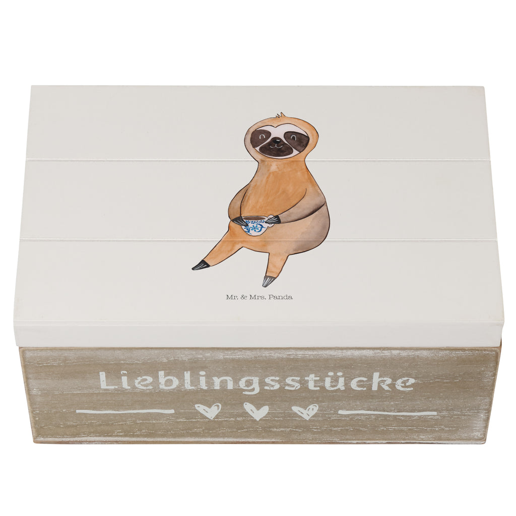 Holzkiste Faultier Kaffee Holzkiste, Kiste, Schatzkiste, Truhe, Schatulle, XXL, Erinnerungsbox, Erinnerungskiste, Dekokiste, Aufbewahrungsbox, Faultier, Faultier Geschenk, Faultier Deko, Faultiere, faul, Lieblingstier, Kaffee, erster Kaffee, Morgenmuffel, Frühaufsteher, Kaffeetasse, Genießer, Coffee, Kaffeegetränk
