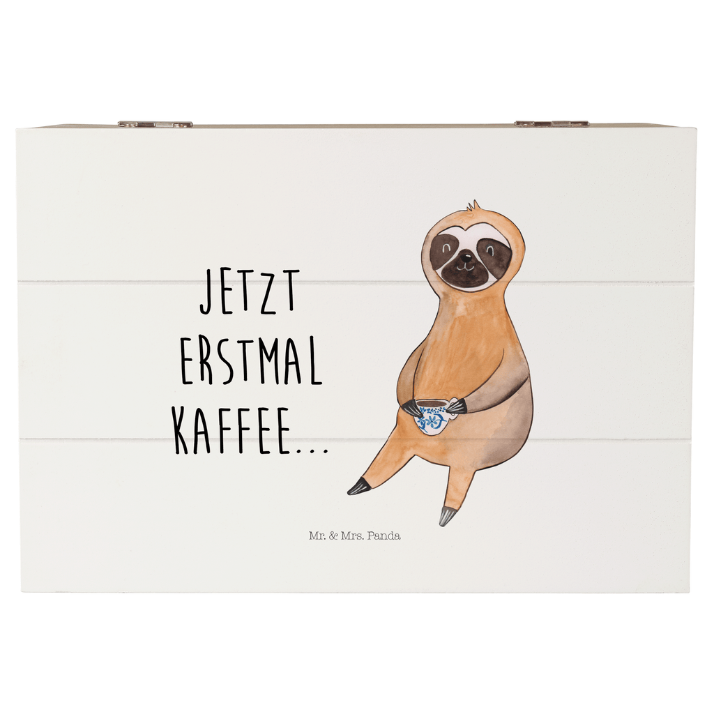 Holzkiste Faultier Kaffee Holzkiste, Kiste, Schatzkiste, Truhe, Schatulle, XXL, Erinnerungsbox, Erinnerungskiste, Dekokiste, Aufbewahrungsbox, Faultier, Faultier Geschenk, Faultier Deko, Faultiere, faul, Lieblingstier, Kaffee, erster Kaffee, Morgenmuffel, Frühaufsteher, Kaffeetasse, Genießer, Coffee, Kaffeegetränk