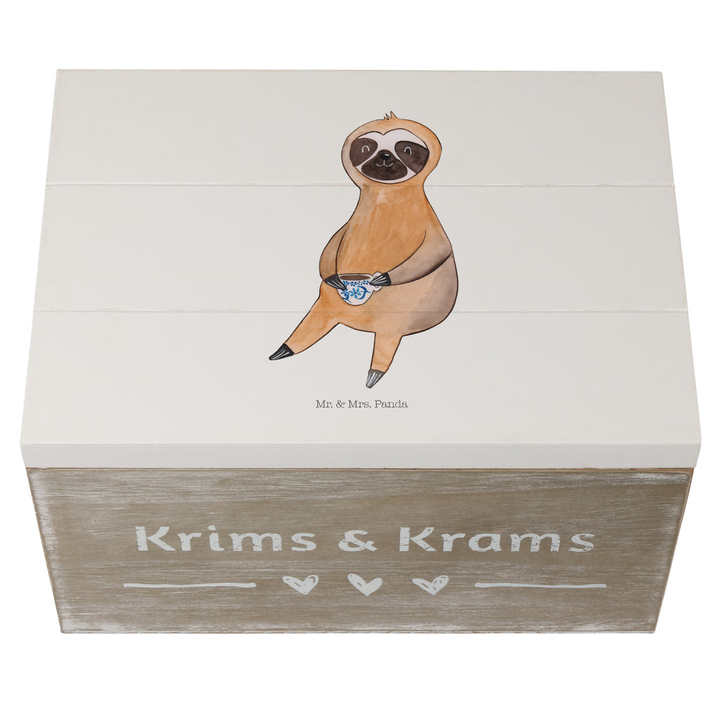 Holzkiste Faultier Kaffee Holzkiste, Kiste, Schatzkiste, Truhe, Schatulle, XXL, Erinnerungsbox, Erinnerungskiste, Dekokiste, Aufbewahrungsbox, Faultier, Faultier Geschenk, Faultier Deko, Faultiere, faul, Lieblingstier, Kaffee, erster Kaffee, Morgenmuffel, Frühaufsteher, Kaffeetasse, Genießer, Coffee, Kaffeegetränk