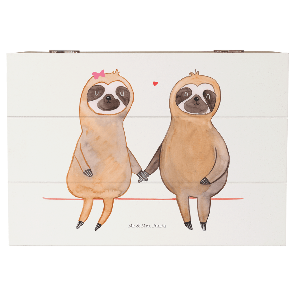 Holzkiste Faultier Pärchen Holzkiste, Kiste, Schatzkiste, Truhe, Schatulle, XXL, Erinnerungsbox, Erinnerungskiste, Dekokiste, Aufbewahrungsbox, Faultier, Faultier Geschenk, Faultier Deko, Faultiere, faul, Lieblingstier, Liebe, Liebespaar, Faultierliebe, Faultierpärchen, verliebt, verlobt, gemeinsam, relaxen, Pärchen, Beziehung, Langsamkeit