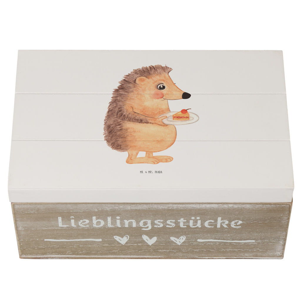 Holzkiste Igel mit Kuchenstück Holzkiste, Kiste, Schatzkiste, Truhe, Schatulle, XXL, Erinnerungsbox, Erinnerungskiste, Dekokiste, Aufbewahrungsbox, Tiermotive, Gute Laune, lustige Sprüche, Tiere, Igel, Essen Spruch, Kuchen, Backen Geschenk, Kuchen backen, Einladung Party, Geburtstagskuchen, Torte