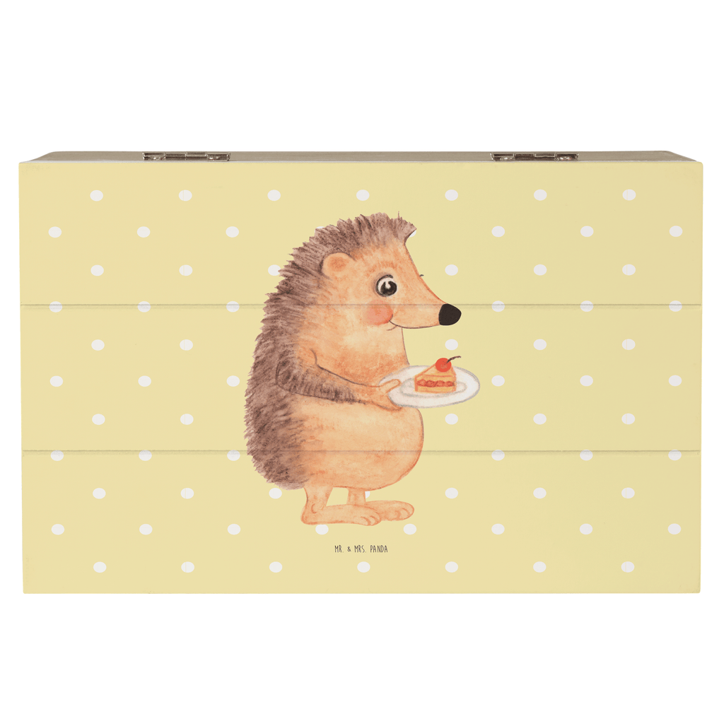 Holzkiste Igel mit Kuchenstück Holzkiste, Kiste, Schatzkiste, Truhe, Schatulle, XXL, Erinnerungsbox, Erinnerungskiste, Dekokiste, Aufbewahrungsbox, Tiermotive, Gute Laune, lustige Sprüche, Tiere, Igel, Essen Spruch, Kuchen, Backen Geschenk, Kuchen backen, Einladung Party, Geburtstagskuchen, Torte