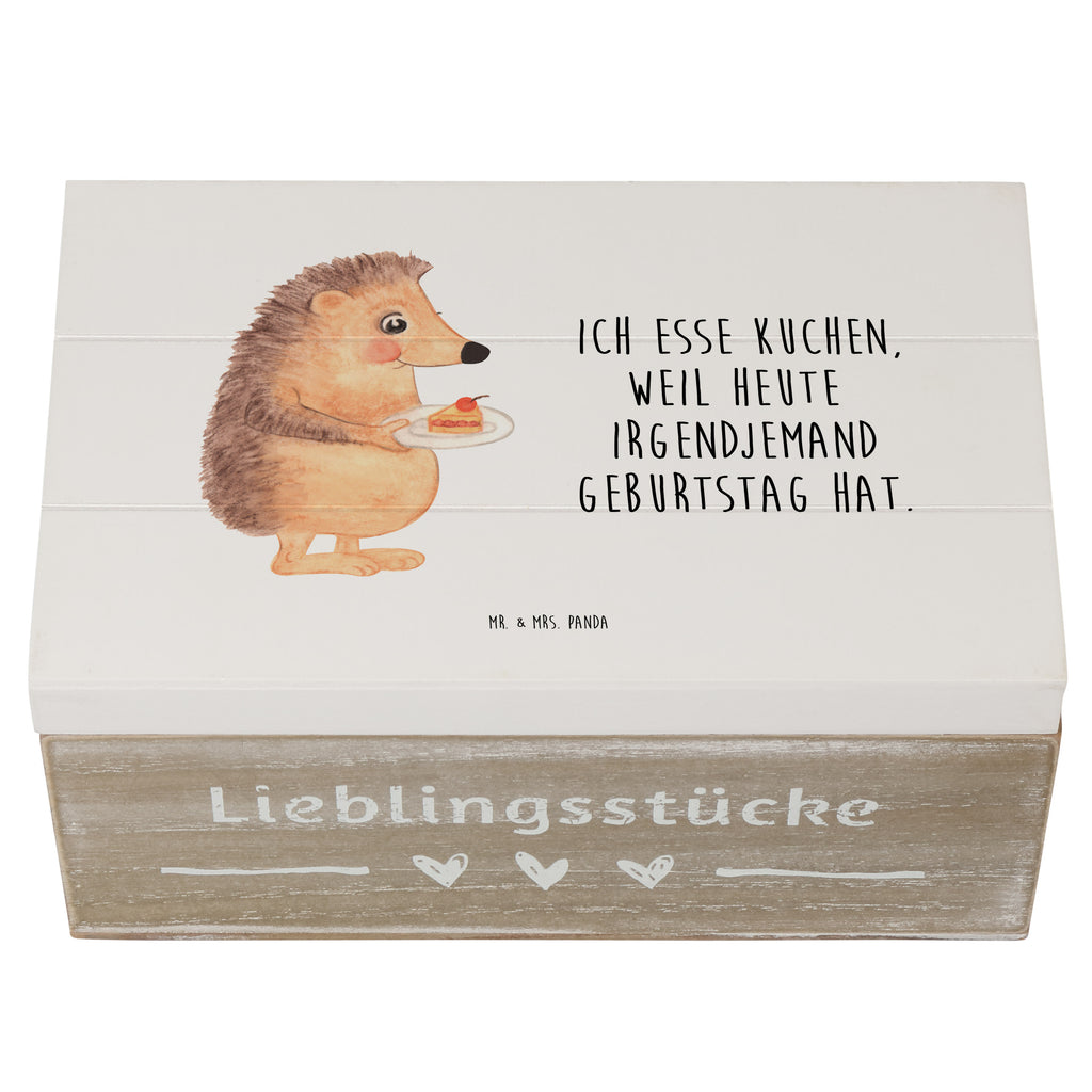 Holzkiste Igel mit Kuchenstück Holzkiste, Kiste, Schatzkiste, Truhe, Schatulle, XXL, Erinnerungsbox, Erinnerungskiste, Dekokiste, Aufbewahrungsbox, Tiermotive, Gute Laune, lustige Sprüche, Tiere, Igel, Essen Spruch, Kuchen, Backen Geschenk, Kuchen backen, Einladung Party, Geburtstagskuchen, Torte