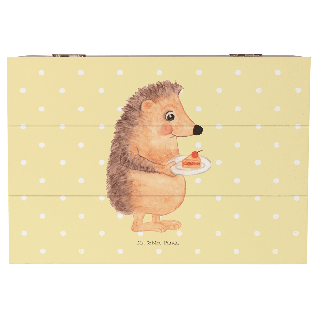 Holzkiste Igel mit Kuchenstück Holzkiste, Kiste, Schatzkiste, Truhe, Schatulle, XXL, Erinnerungsbox, Erinnerungskiste, Dekokiste, Aufbewahrungsbox, Tiermotive, Gute Laune, lustige Sprüche, Tiere, Igel, Essen Spruch, Kuchen, Backen Geschenk, Kuchen backen, Einladung Party, Geburtstagskuchen, Torte