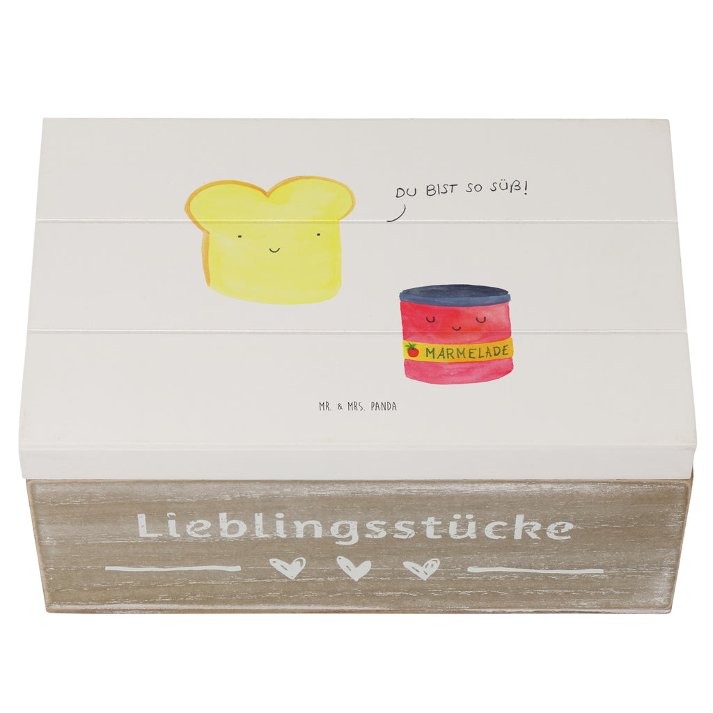 Holzkiste Toast & Marmelade Holzkiste, Kiste, Schatzkiste, Truhe, Schatulle, XXL, Erinnerungsbox, Erinnerungskiste, Dekokiste, Aufbewahrungsbox, Tiermotive, Gute Laune, lustige Sprüche, Tiere, Toast, Marmelade, Dreamteam, süße Postkarte, süß, Küche Deko, Küche Spruch, Frühstück Einladung, Brot, Toastbrot