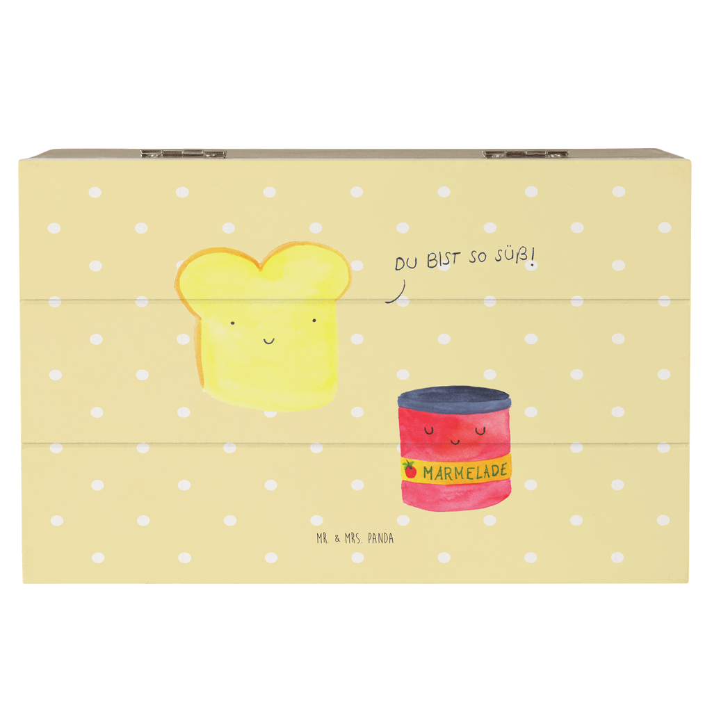 Holzkiste Toast & Marmelade Holzkiste, Kiste, Schatzkiste, Truhe, Schatulle, XXL, Erinnerungsbox, Erinnerungskiste, Dekokiste, Aufbewahrungsbox, Tiermotive, Gute Laune, lustige Sprüche, Tiere, Toast, Marmelade, Dreamteam, süße Postkarte, süß, Küche Deko, Küche Spruch, Frühstück Einladung, Brot, Toastbrot