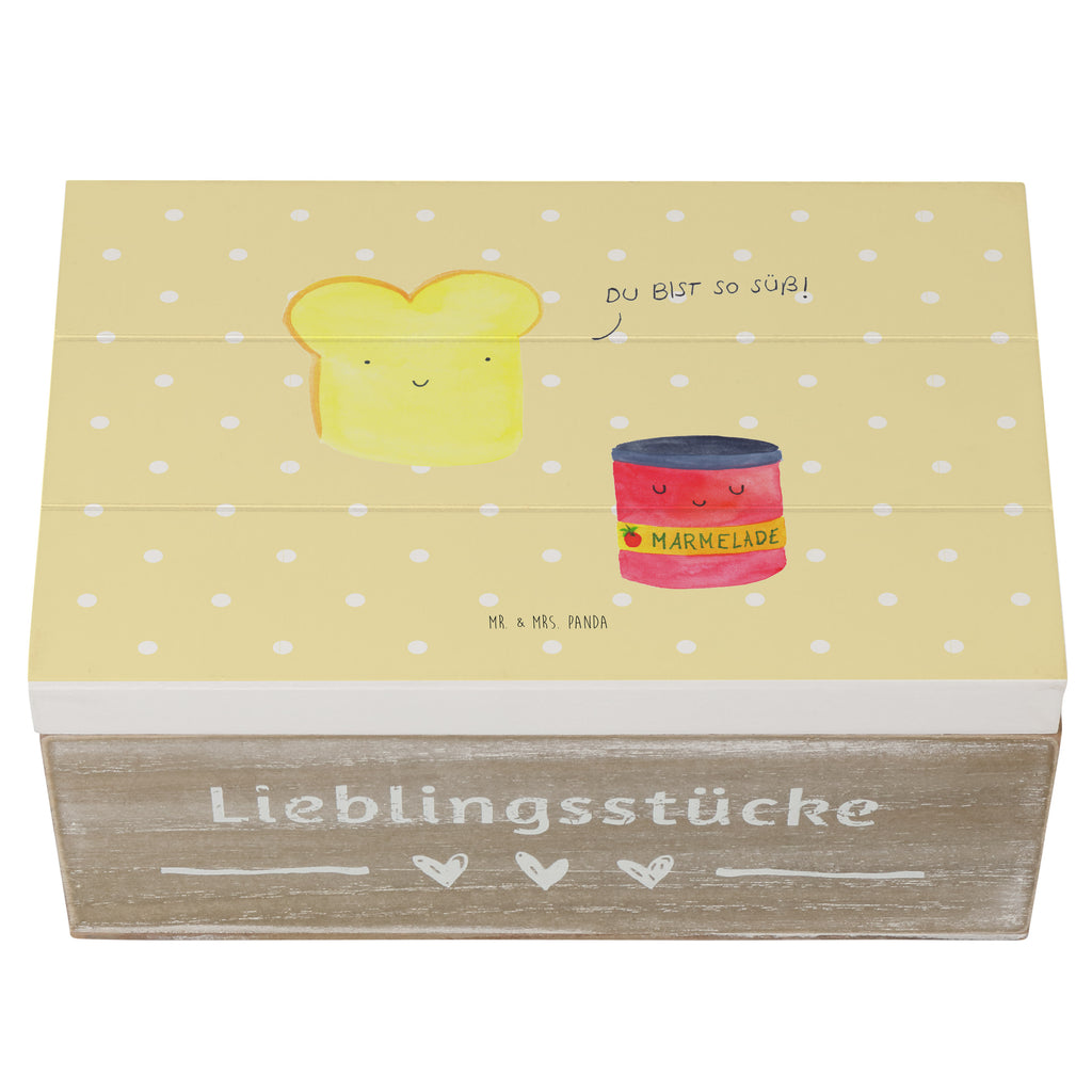 Holzkiste Toast & Marmelade Holzkiste, Kiste, Schatzkiste, Truhe, Schatulle, XXL, Erinnerungsbox, Erinnerungskiste, Dekokiste, Aufbewahrungsbox, Tiermotive, Gute Laune, lustige Sprüche, Tiere, Toast, Marmelade, Dreamteam, süße Postkarte, süß, Küche Deko, Küche Spruch, Frühstück Einladung, Brot, Toastbrot
