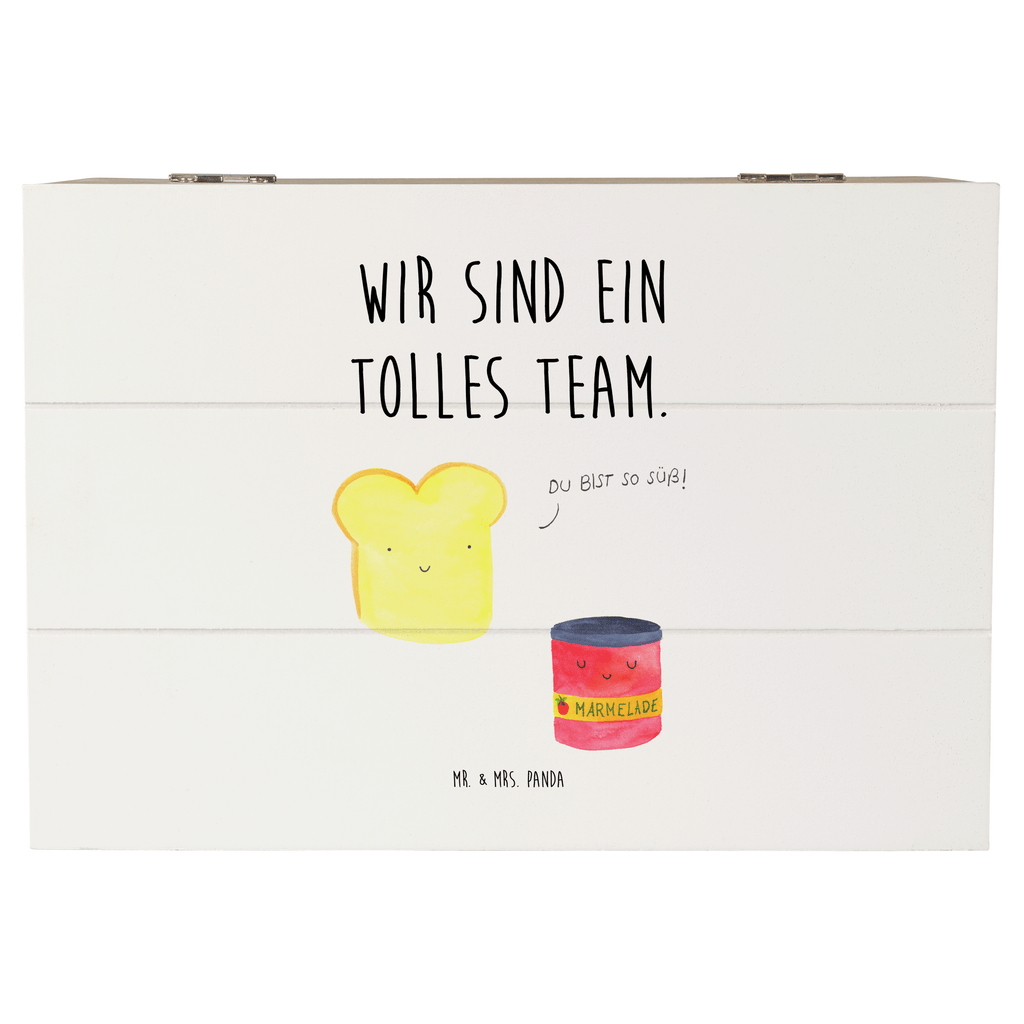 Holzkiste Toast & Marmelade Holzkiste, Kiste, Schatzkiste, Truhe, Schatulle, XXL, Erinnerungsbox, Erinnerungskiste, Dekokiste, Aufbewahrungsbox, Tiermotive, Gute Laune, lustige Sprüche, Tiere, Toast, Marmelade, Dreamteam, süße Postkarte, süß, Küche Deko, Küche Spruch, Frühstück Einladung, Brot, Toastbrot