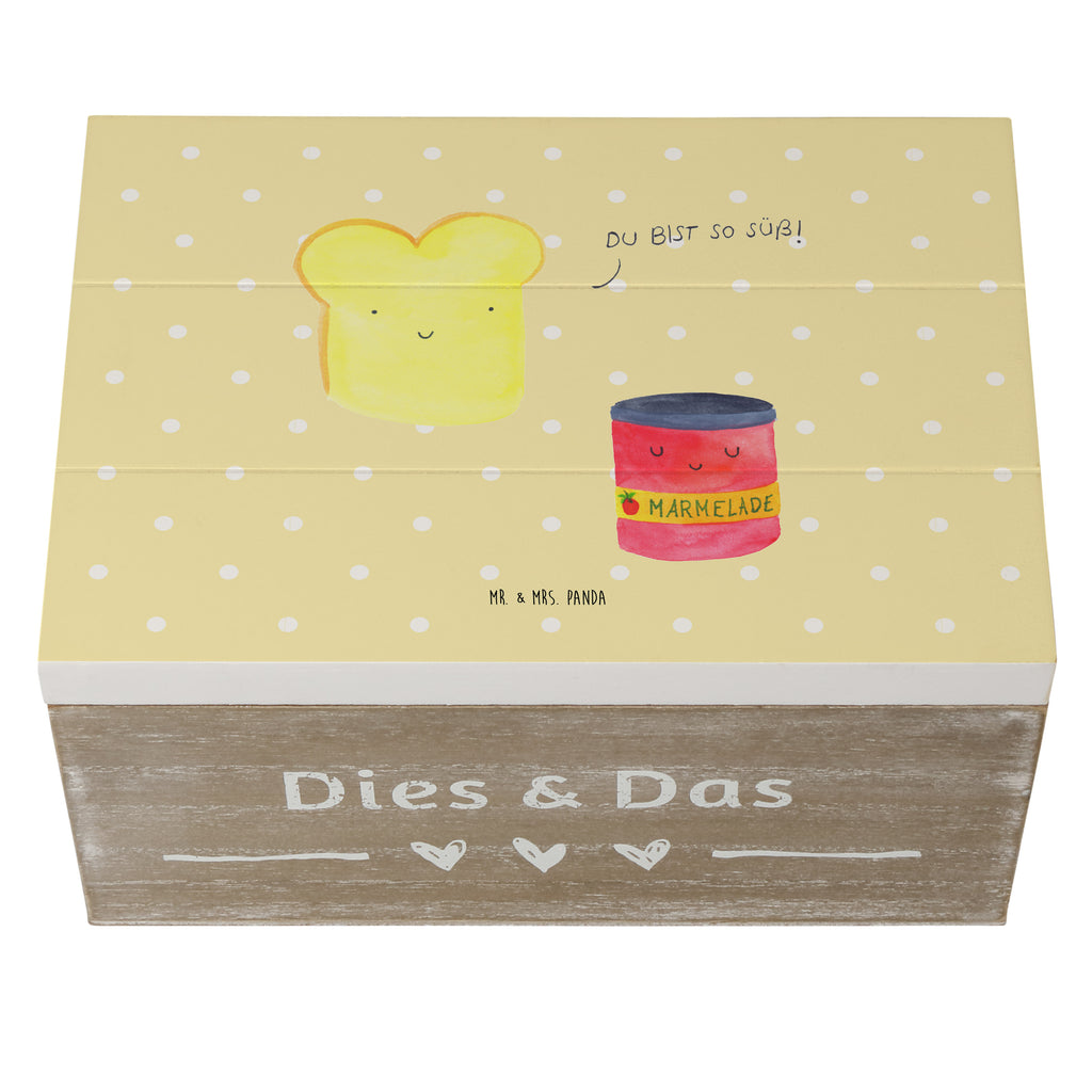 Holzkiste Toast & Marmelade Holzkiste, Kiste, Schatzkiste, Truhe, Schatulle, XXL, Erinnerungsbox, Erinnerungskiste, Dekokiste, Aufbewahrungsbox, Tiermotive, Gute Laune, lustige Sprüche, Tiere, Toast, Marmelade, Dreamteam, süße Postkarte, süß, Küche Deko, Küche Spruch, Frühstück Einladung, Brot, Toastbrot