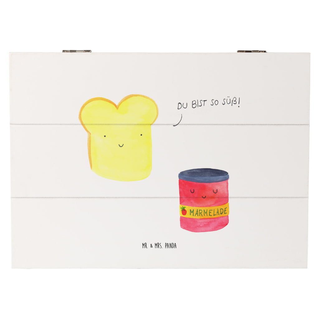 Holzkiste Toast & Marmelade Holzkiste, Kiste, Schatzkiste, Truhe, Schatulle, XXL, Erinnerungsbox, Erinnerungskiste, Dekokiste, Aufbewahrungsbox, Tiermotive, Gute Laune, lustige Sprüche, Tiere, Toast, Marmelade, Dreamteam, süße Postkarte, süß, Küche Deko, Küche Spruch, Frühstück Einladung, Brot, Toastbrot